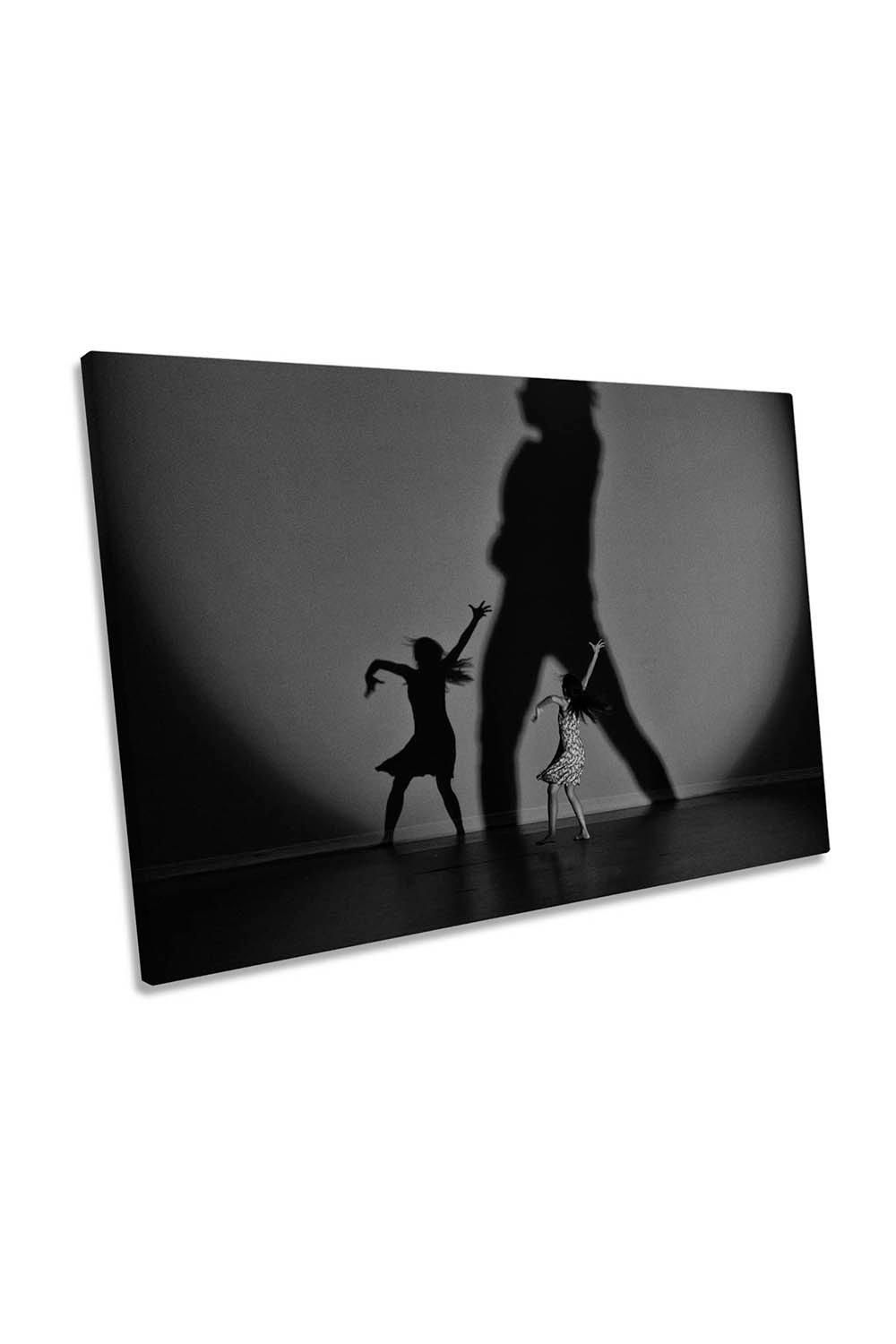 The Dancers Performance Shadows Canvas Wall Art Picture Print