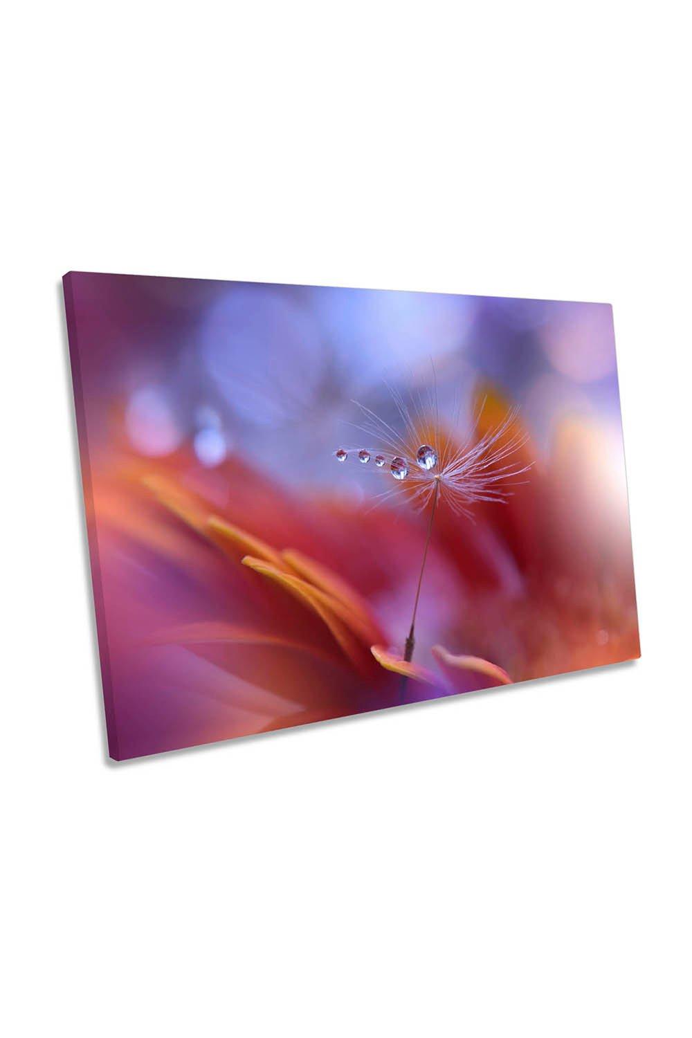 Dance in the Light Floral Flower Canvas Wall Art Picture Print