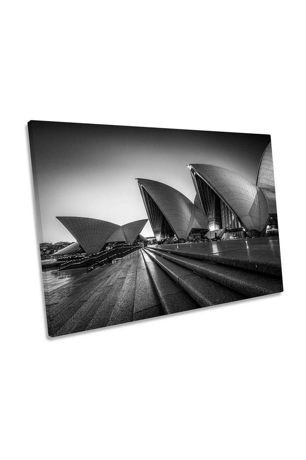 Sydney Opera House in Silhouette Canvas Wall Art Picture Print