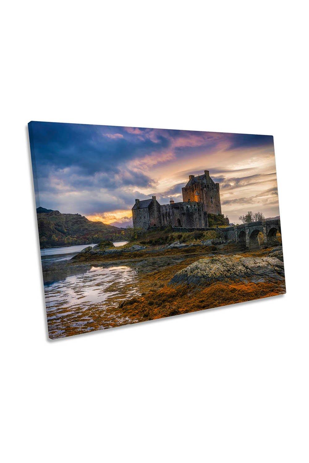 Eilean Donan Castle Scotland Canvas Wall Art Picture Print