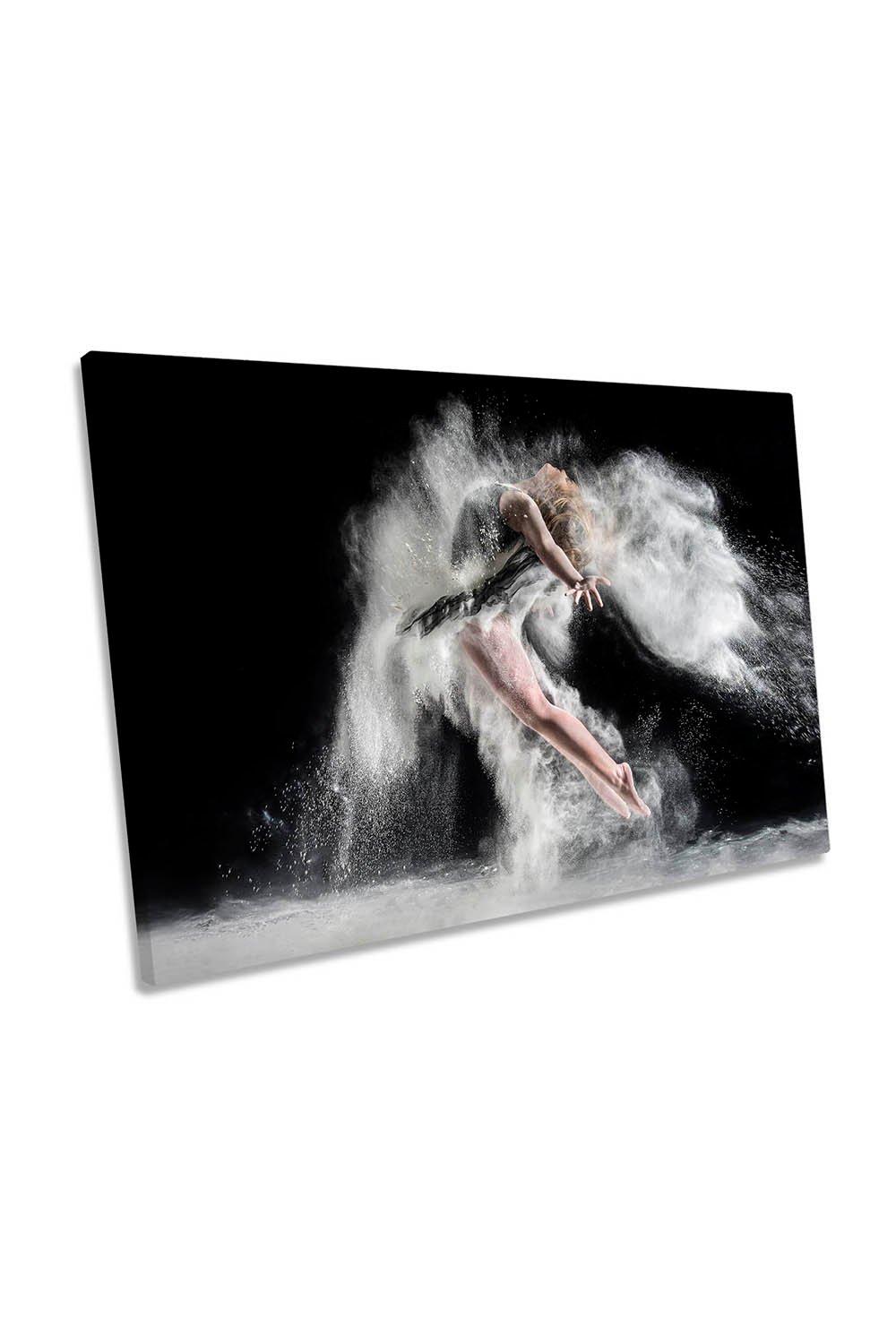 Frenzy Female Dancer Performer Canvas Wall Art Picture Print
