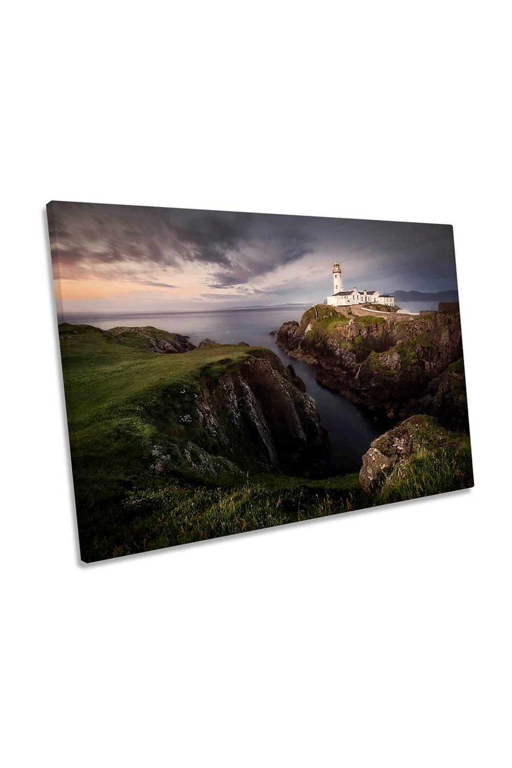 Fanad Head Lighthouse Ireland Coastal Canvas Wall Art Picture Print