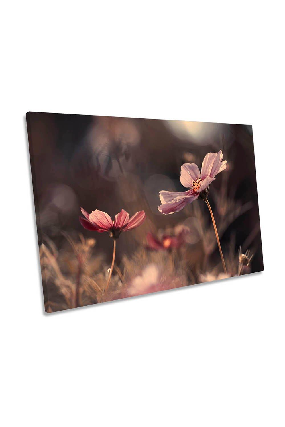 Pink Flowers of Innocence Canvas Wall Art Picture Print