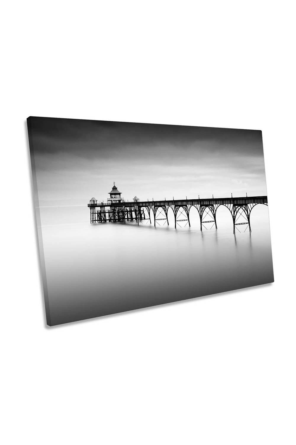 Liminal Land Pier Jetty Coast Canvas Wall Art Picture Print