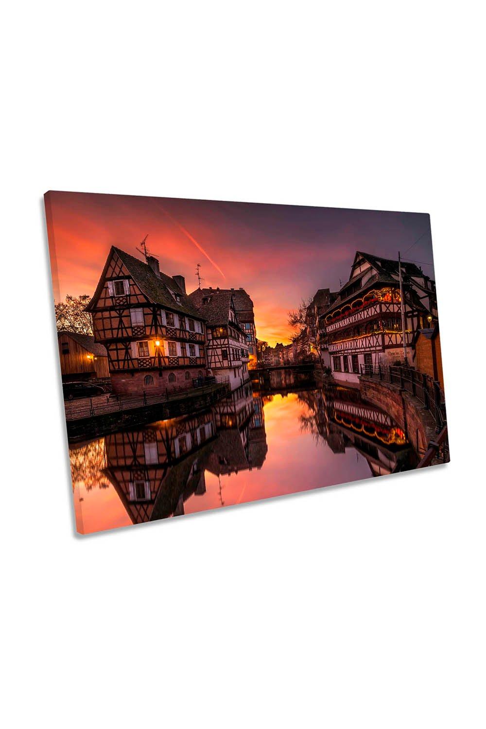 Unbreakable Beauty Strasbourg Sunset Canvas Wall Art Picture Print