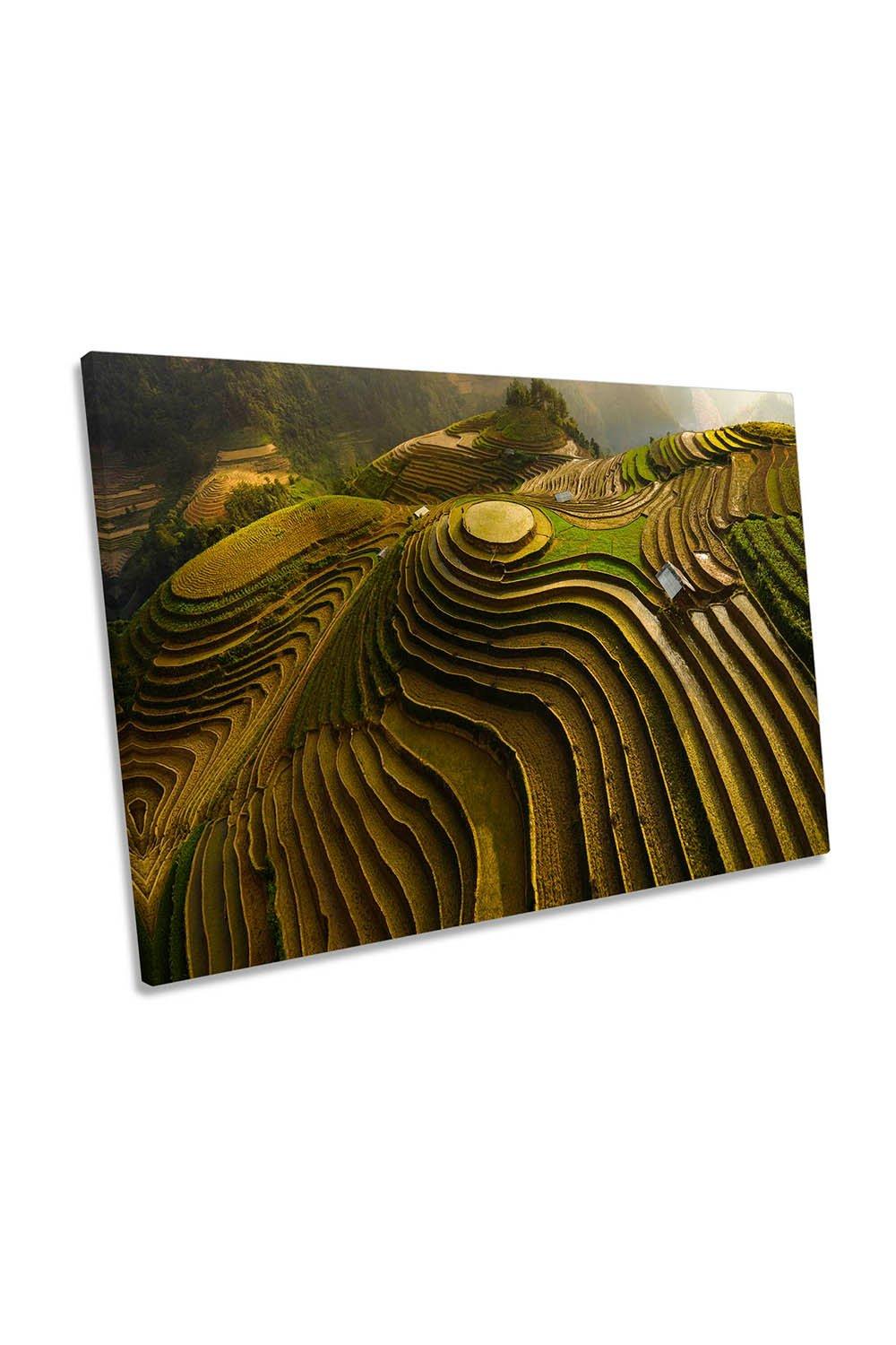 Mu Cang Chai Vietnam Rice Fields Canvas Wall Art Picture Print