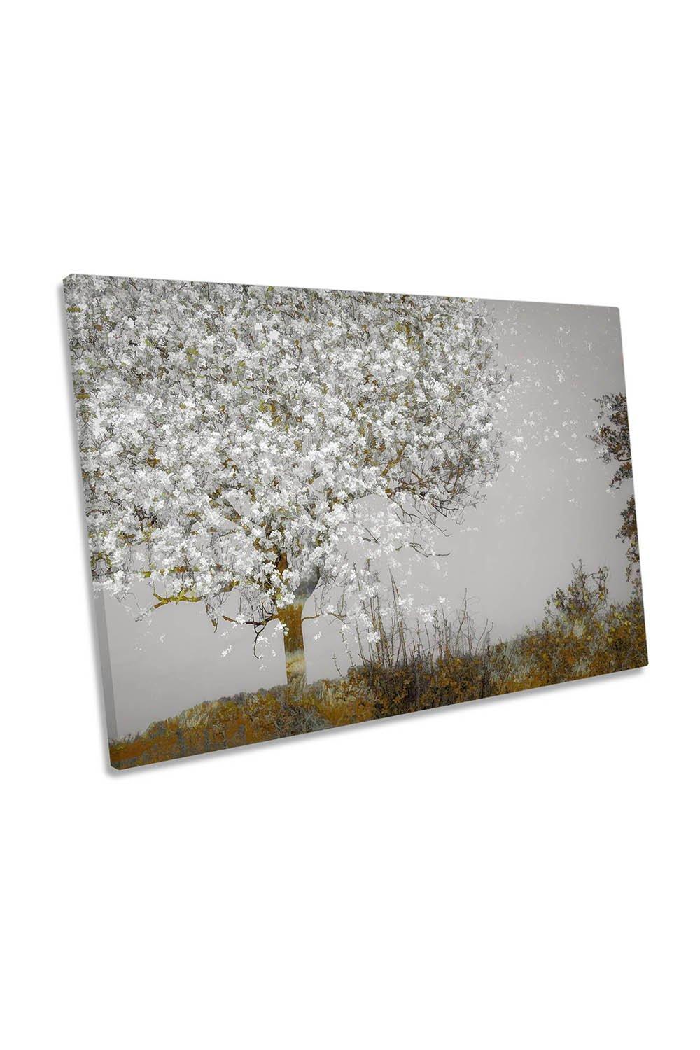 Fruit Tree Blossom Floral Spring Abstract Canvas Wall Art Picture Print