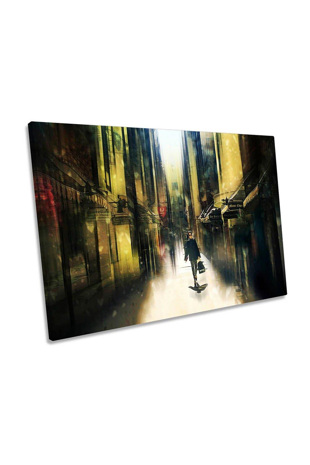 The Me-trix Shopping Streets Fashion Canvas Wall Art Picture Print