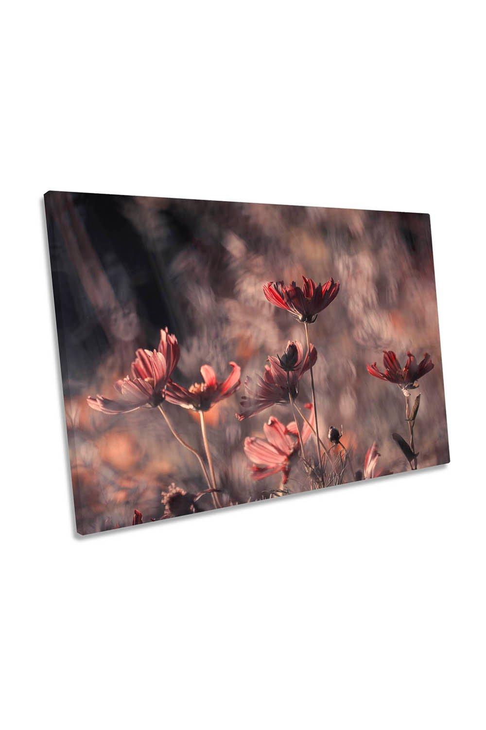 Cosmic Dance Flowers Floral Canvas Wall Art Picture Print