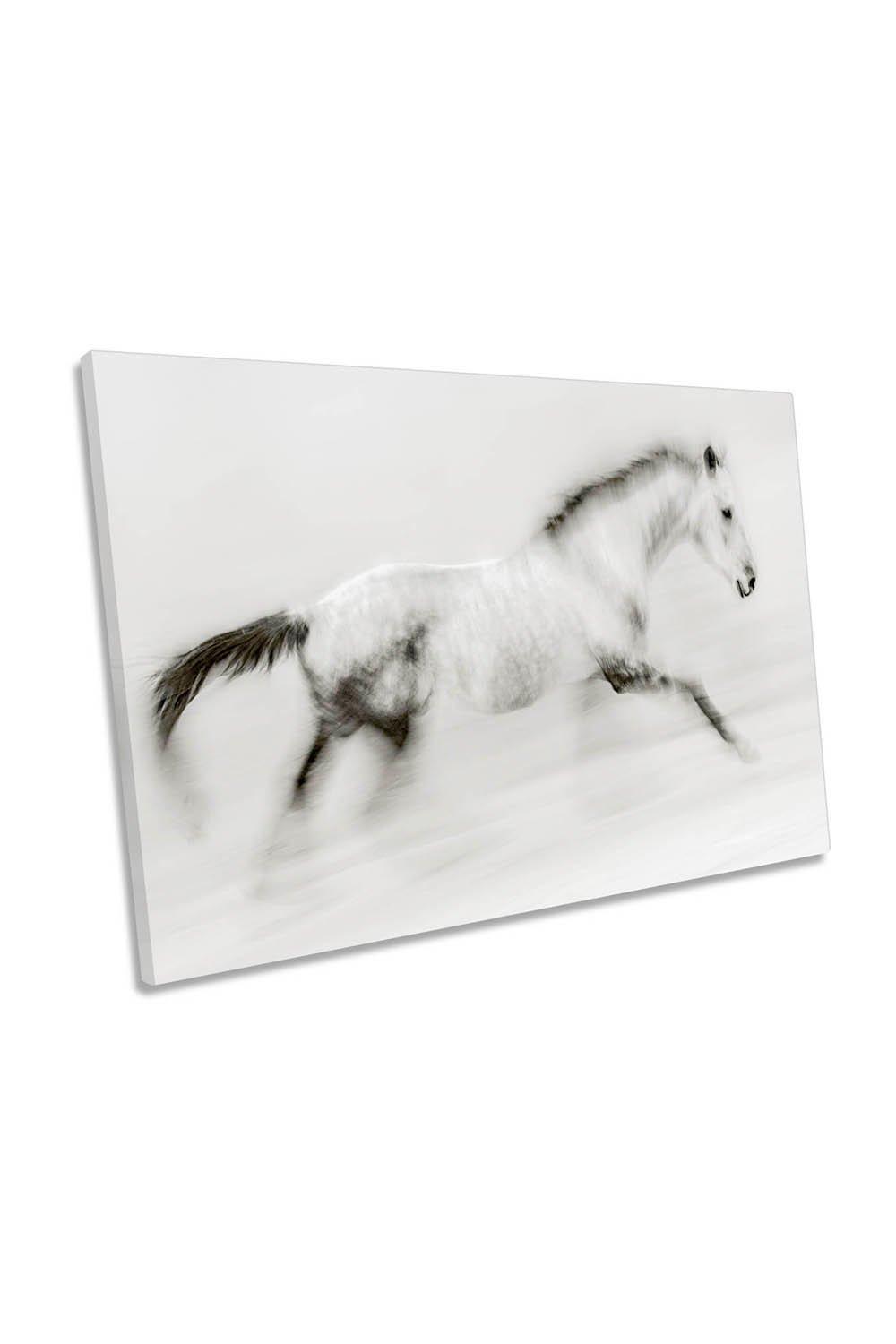 The Unique Brush Stroke Horse Canvas Wall Art Picture Print