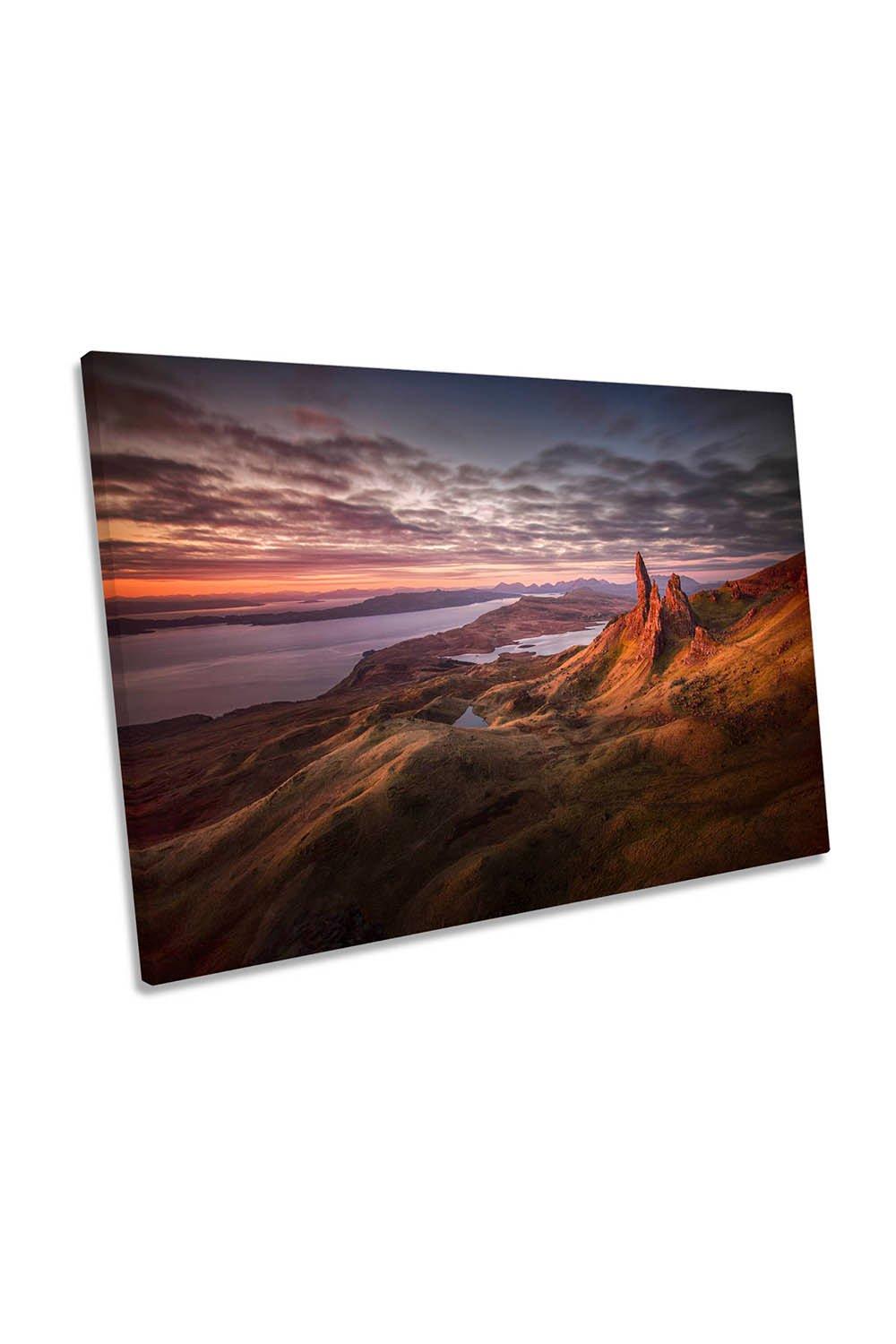 Old Man's Morning The Storr Scotland Canvas Wall Art Picture Print
