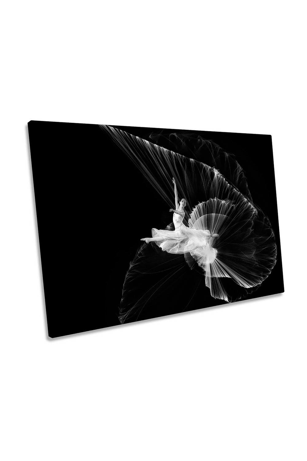 Come Lets Dance Ballerina Performance Canvas Wall Art Picture Print