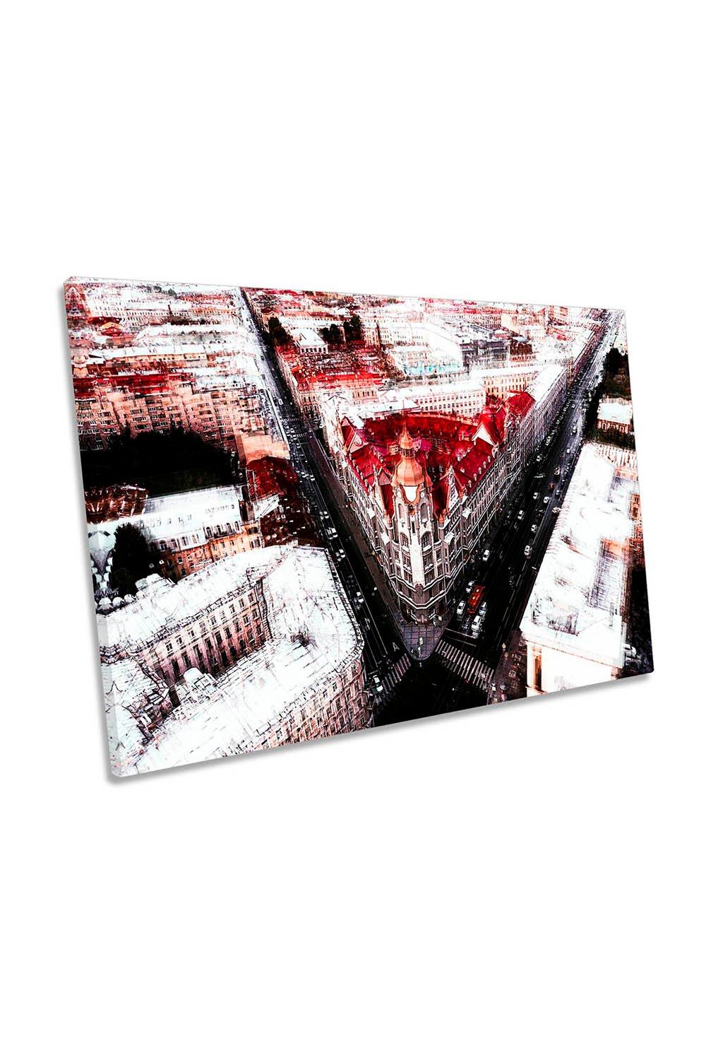 The Red Arrow Saint Petersburg Russia Canvas Wall Art Picture Print