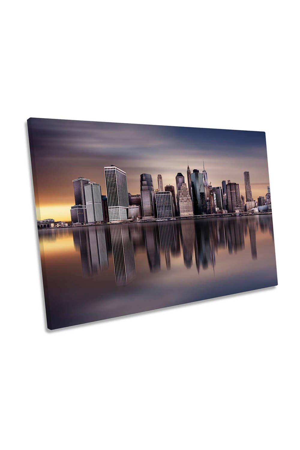 New York City Manhattan Skyscrapers Canvas Wall Art Picture Print