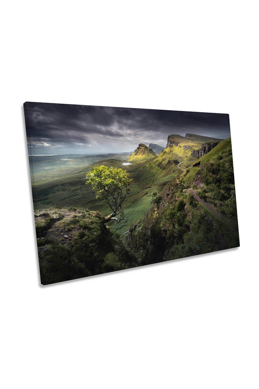 Quiraing Isle of Skye Scottish Highlands Canvas Wall Art Picture Print
