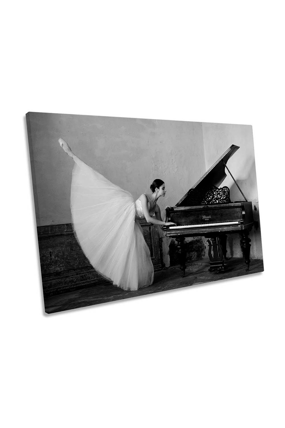 I will Dance for You Ballerina Ballet Piano Canvas Wall Art Picture Print