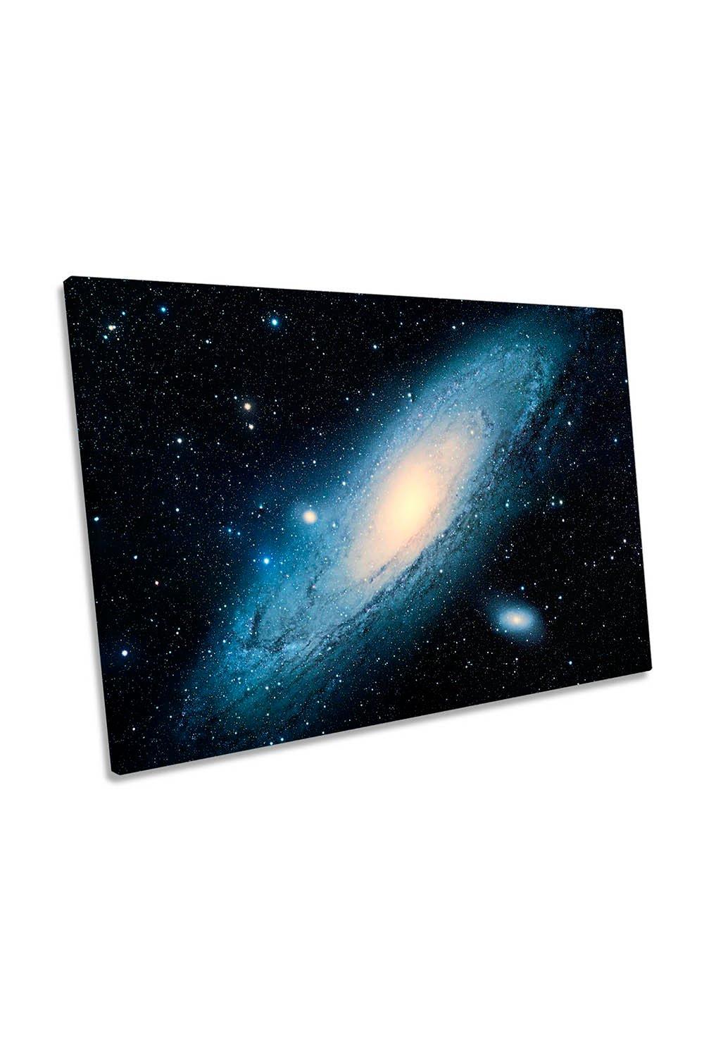 Andromeda Galaxy Outer Space Canvas Wall Art Picture Print
