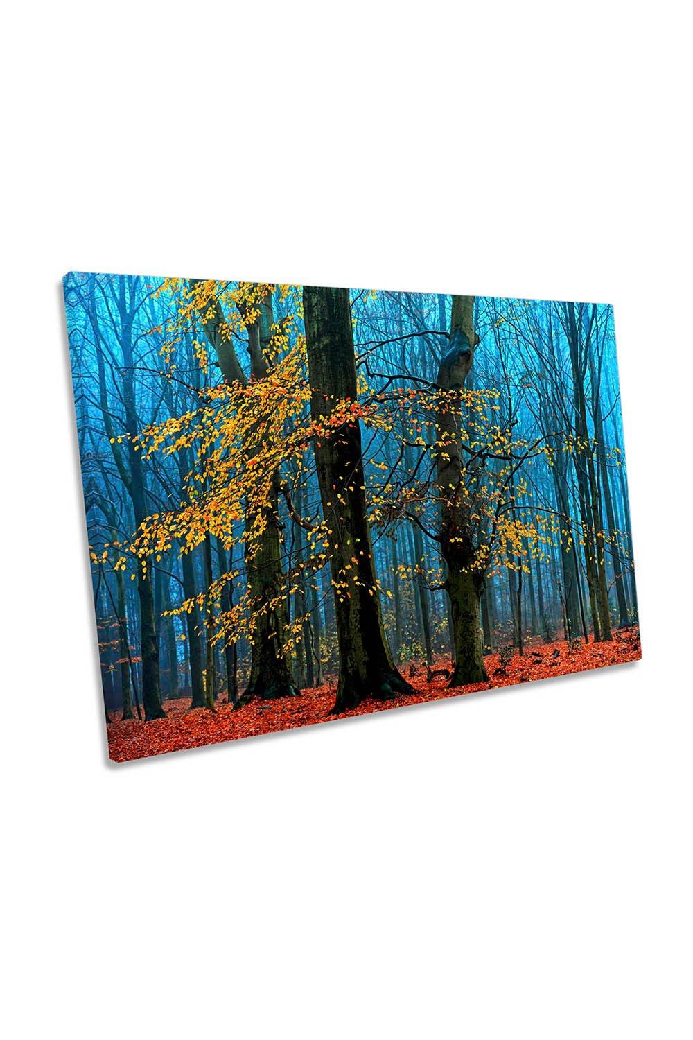 The Supremes Forest Trees Autumn Canvas Wall Art Picture Print