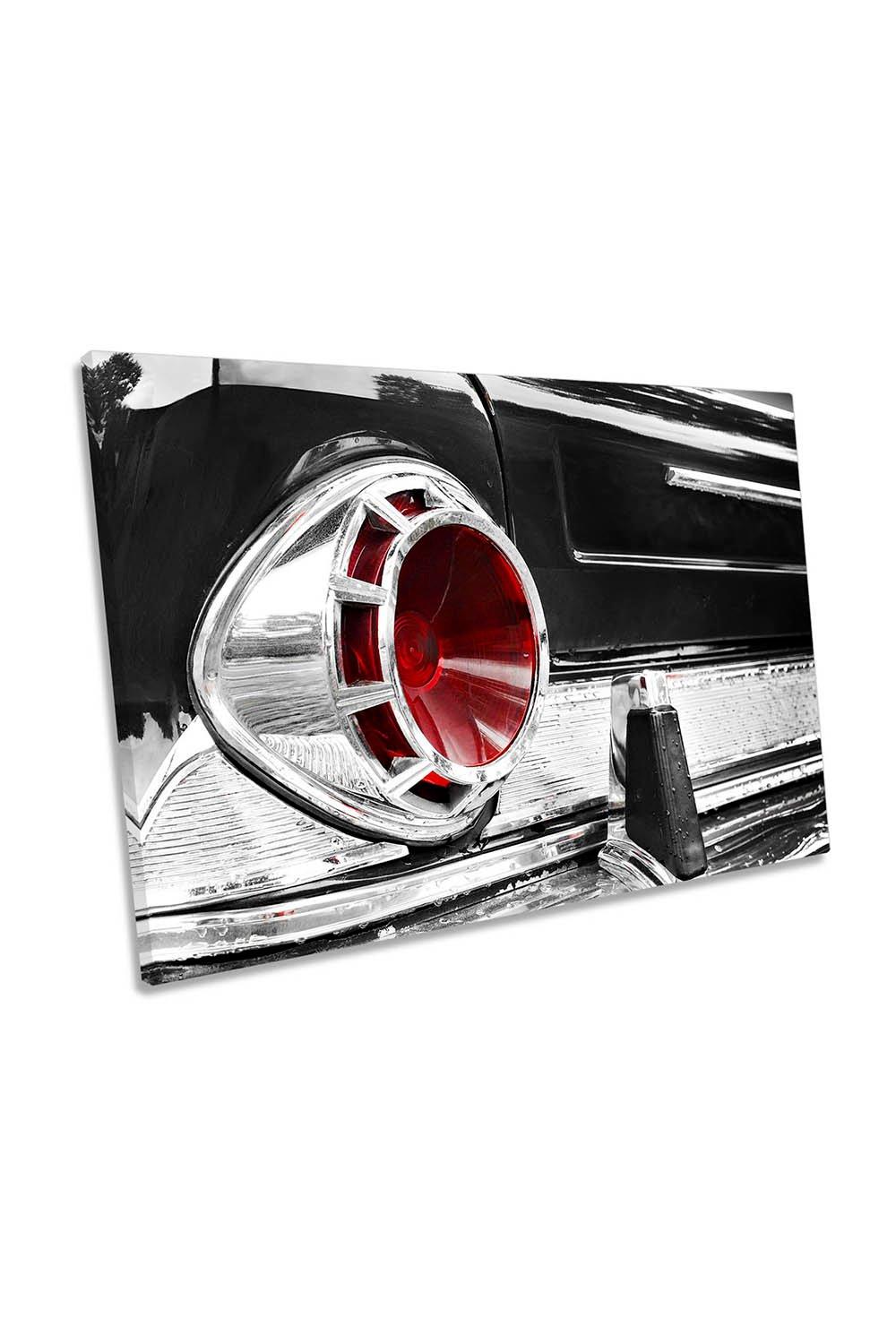 US Classic Car 1963 New Yorker Rear Canvas Wall Art Picture Print