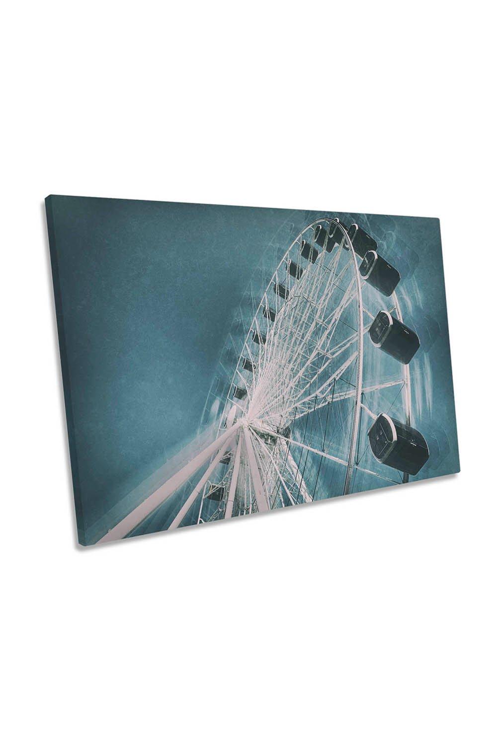 Completely Detached Surreal Ferris Wheel Canvas Wall Art Picture Print