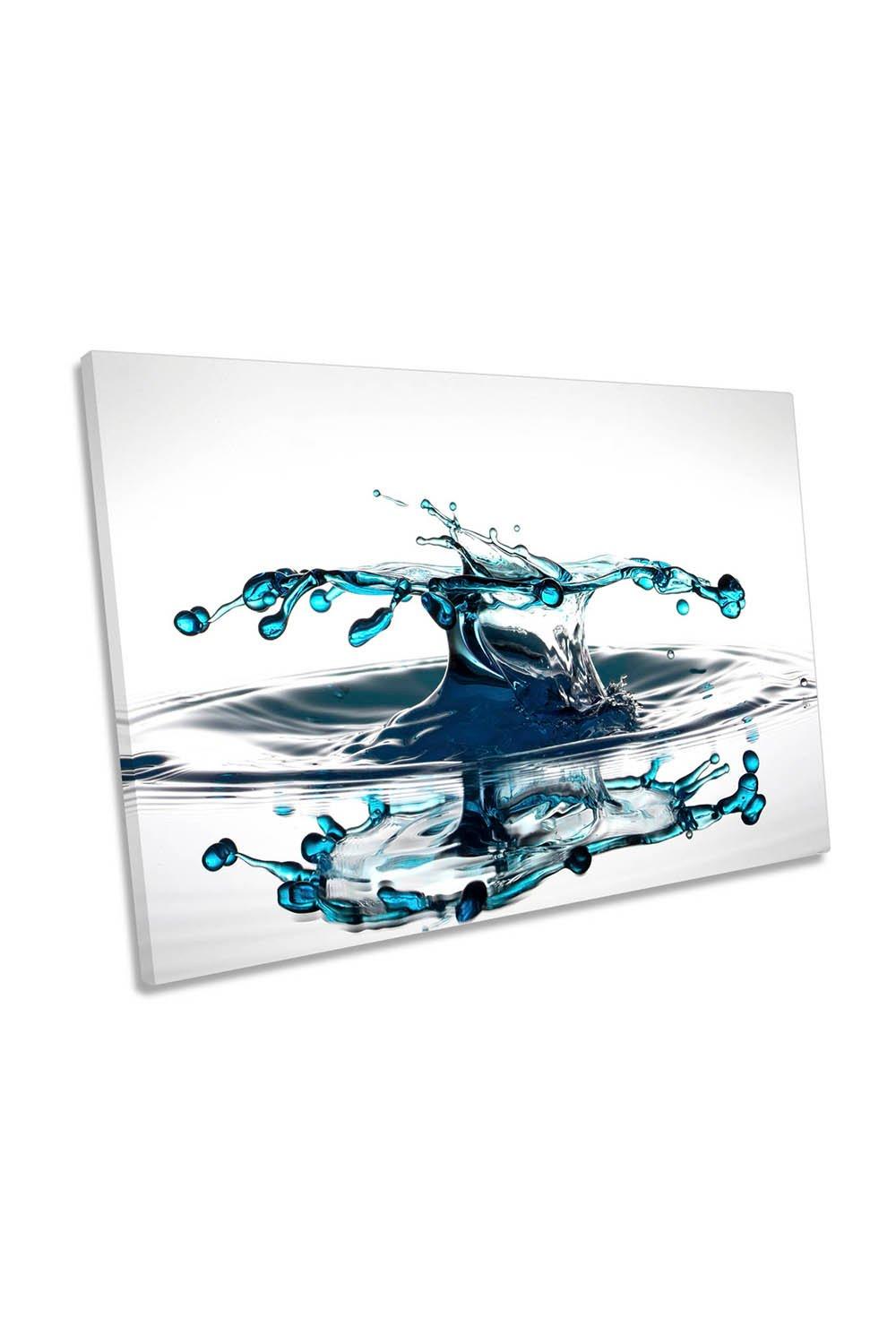 Water Splash Ripple Bathroom Canvas Wall Art Picture Print
