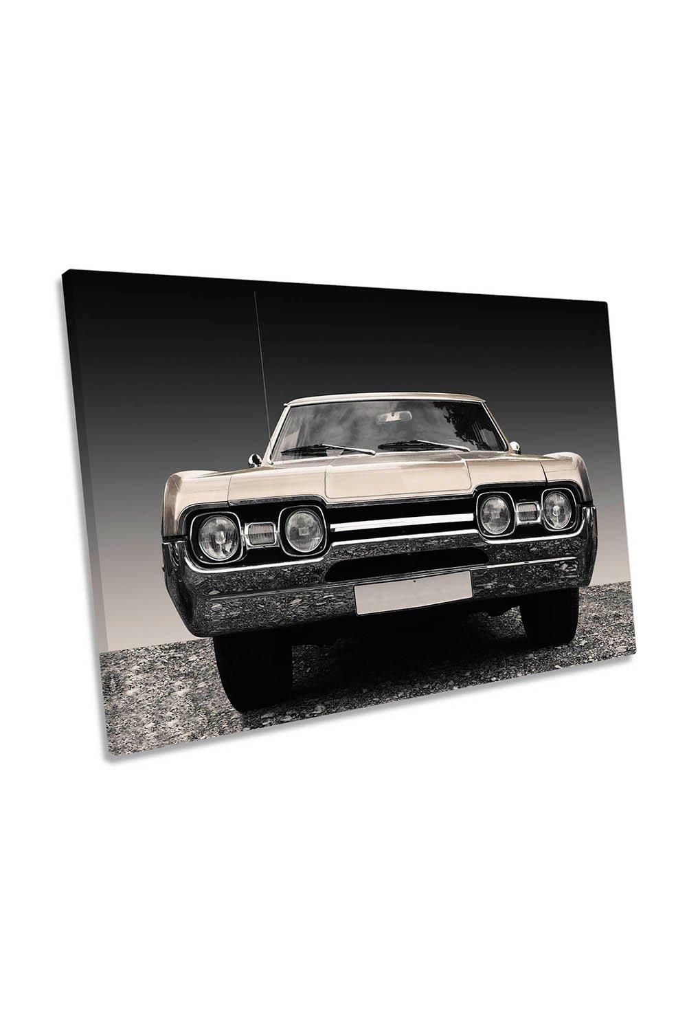 US Classic Car 1967 Cutlass Supreme Sports Coupe Canvas Wall Art Picture Print