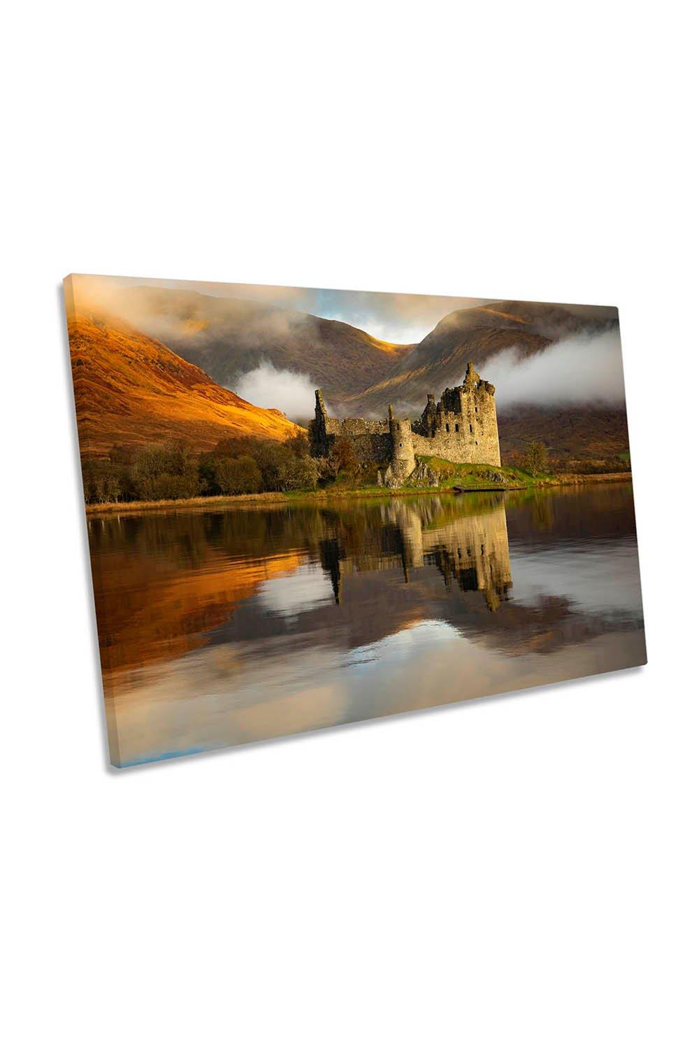 Kichurn Castle Sunrise Scotland Highlands Canvas Wall Art Picture Print