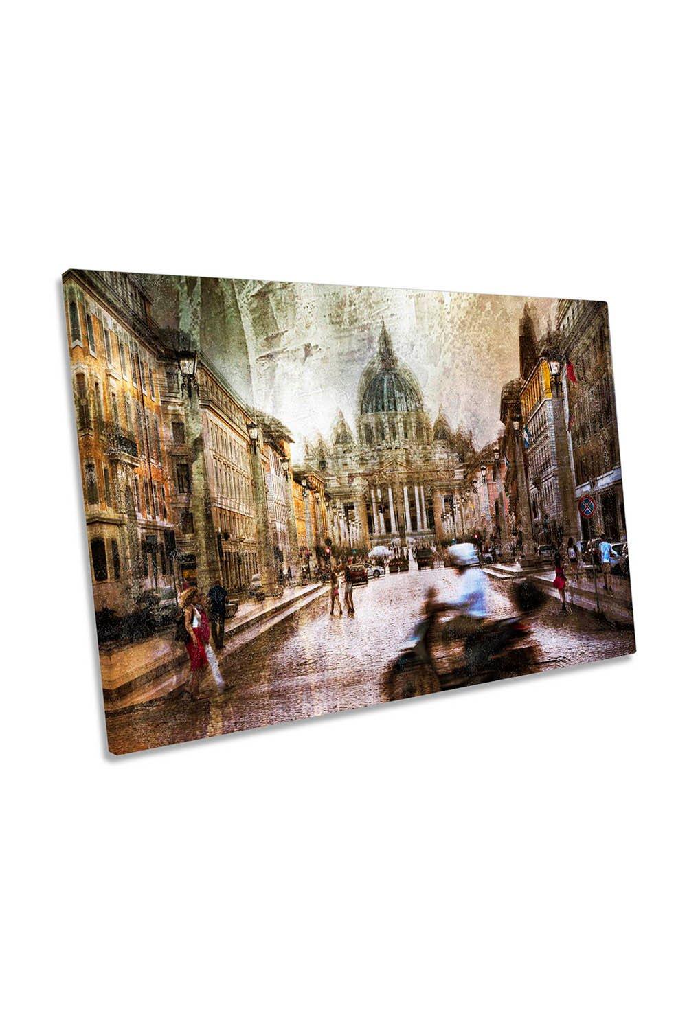 Basilica of Saint Peter Rome Abstract Canvas Wall Art Picture Print
