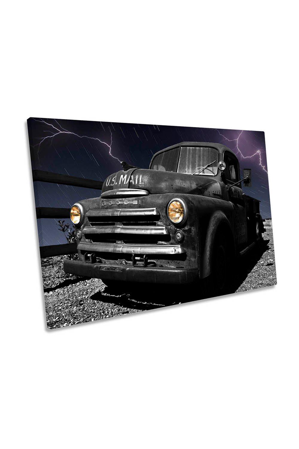 Ghost Post Car Truck Classic Canvas Wall Art Picture Print