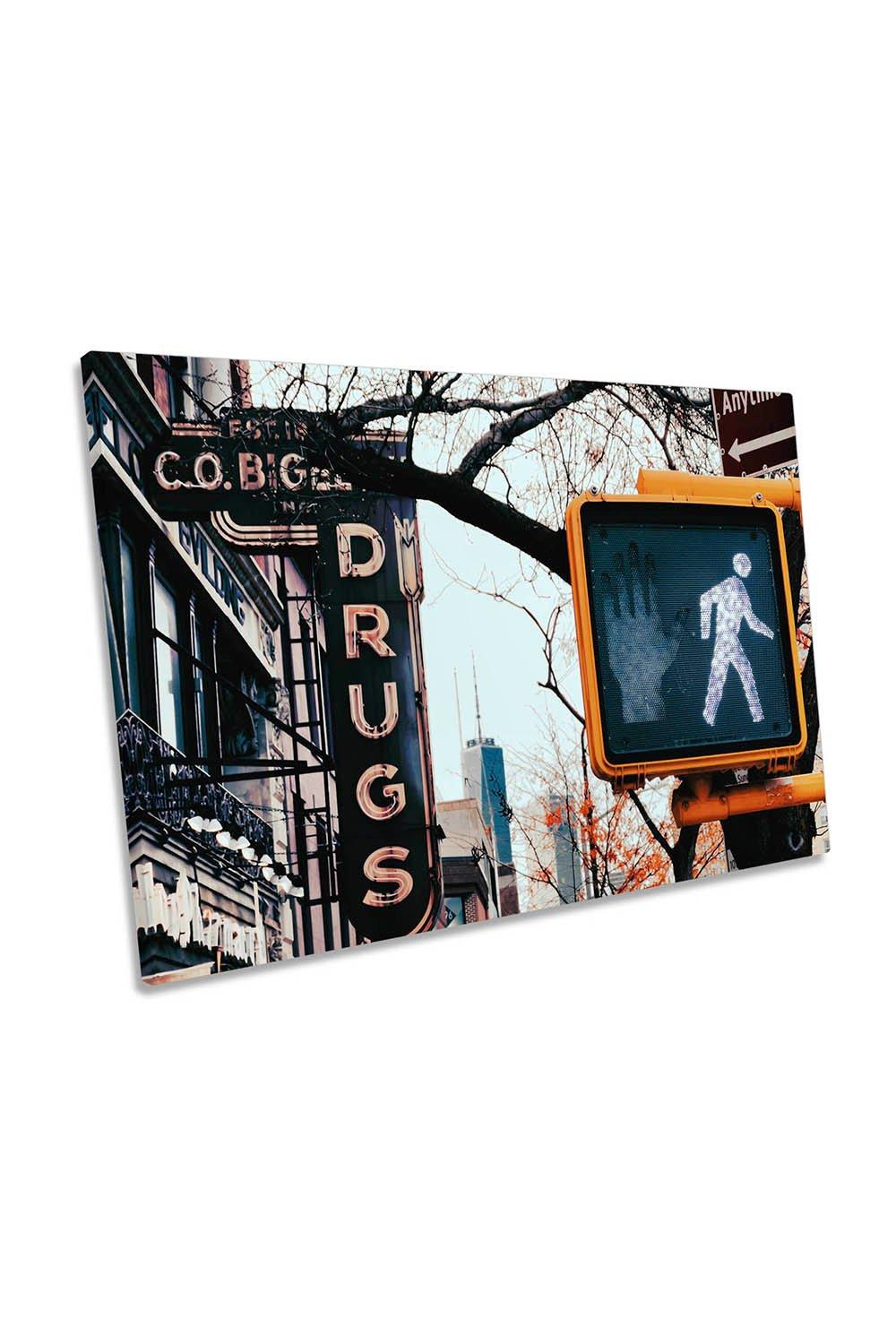 Signs Street City Urban Photography Canvas Wall Art Picture Print
