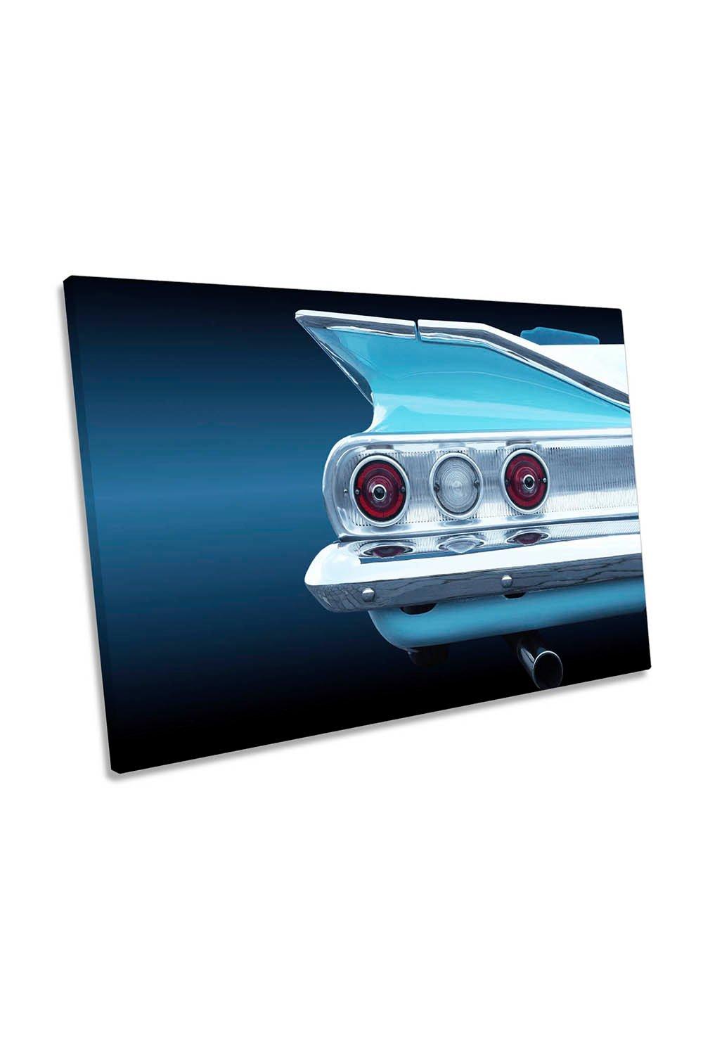 US Classic Car Impala Convertible 1960 Canvas Wall Art Picture Print