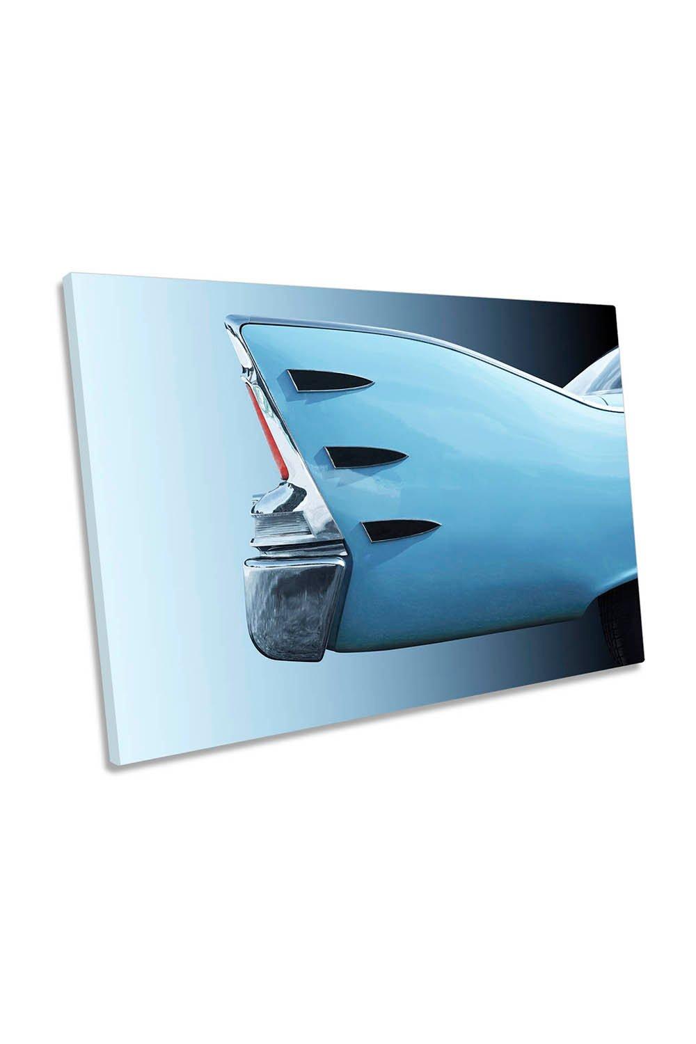 American Classic Car Belvedere 1960 Tail Fin Canvas Wall Art Picture Print