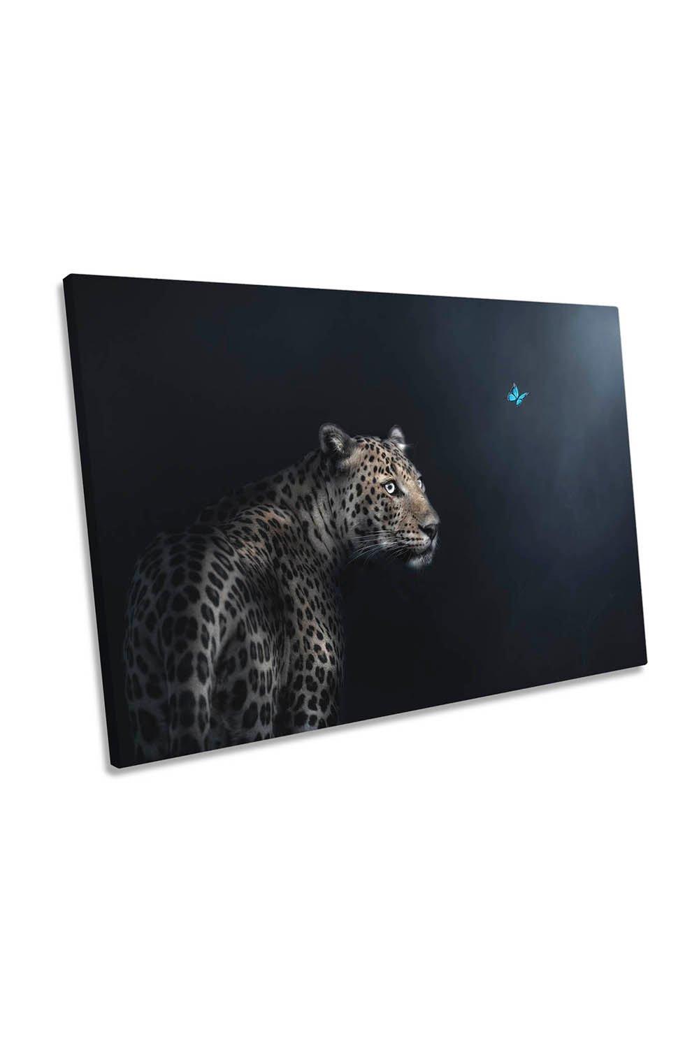 Imagination Cheetah Butterfly Canvas Wall Art Picture Print