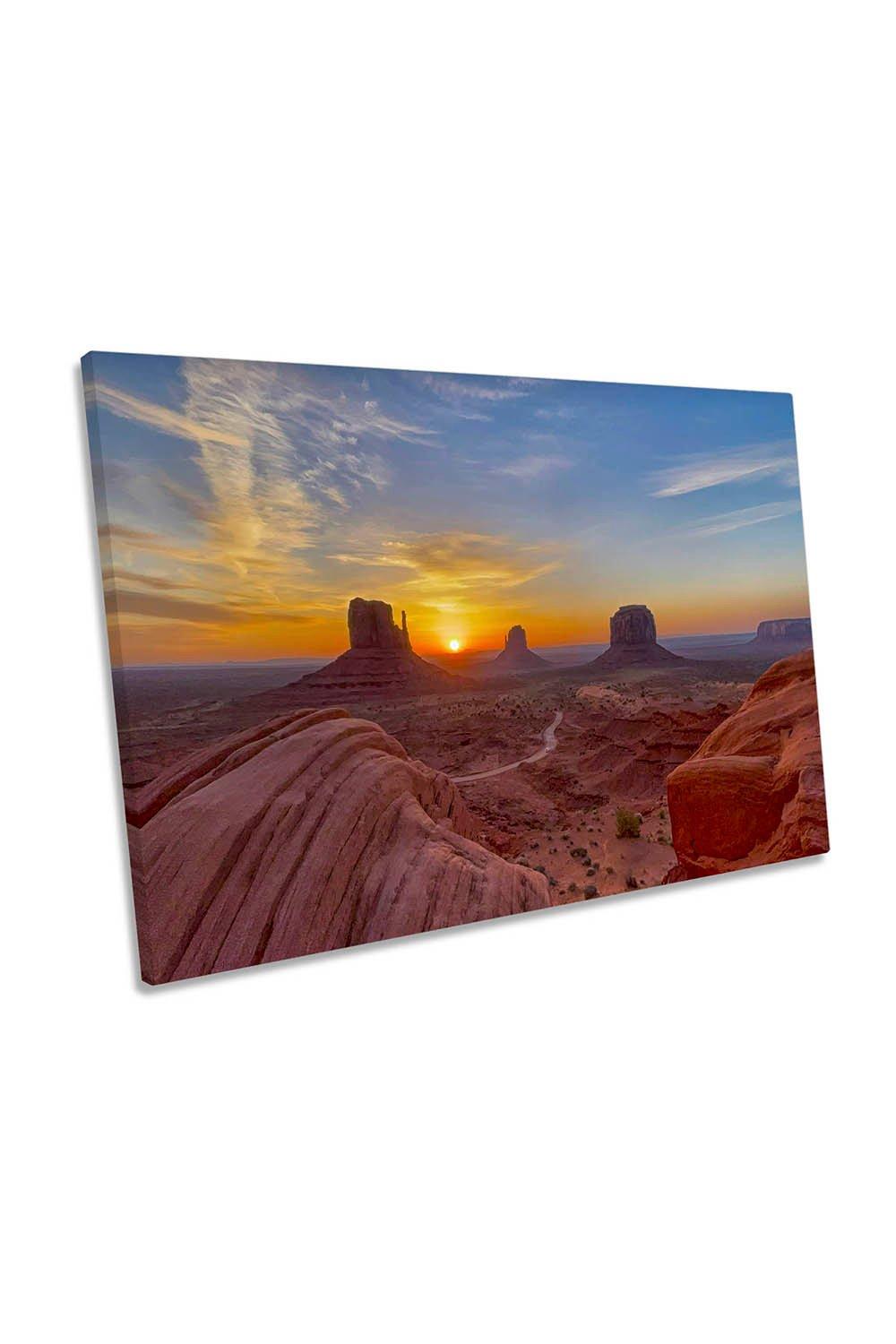 Monument Valley National Park Sunrise Canvas Wall Art Picture Print