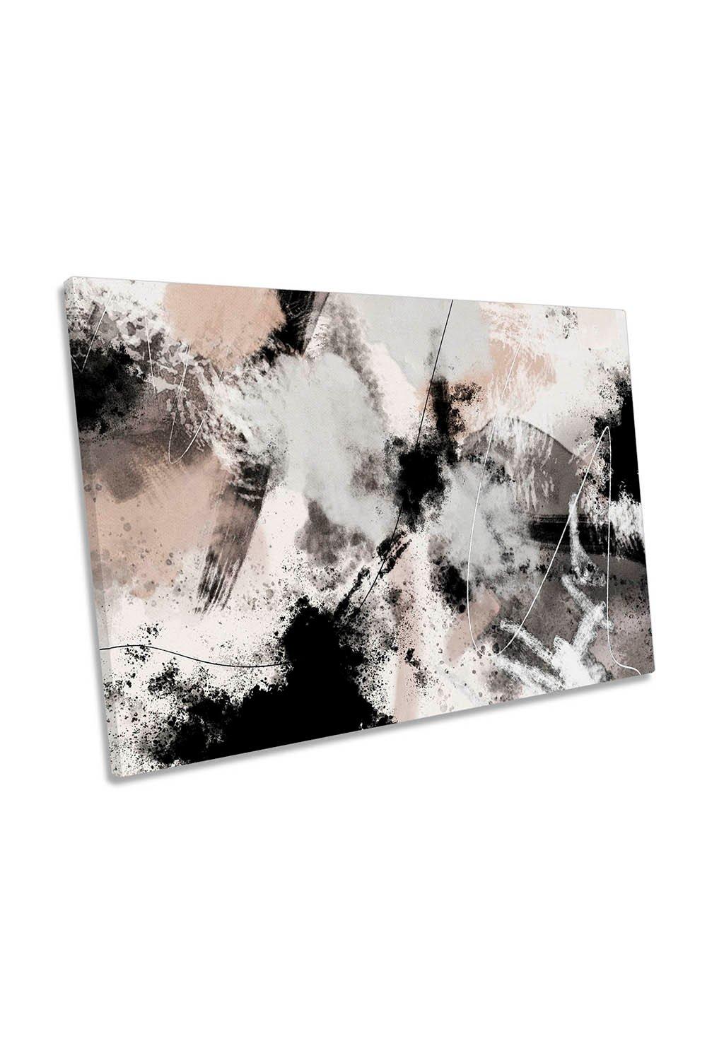 Splash Storm Abstract Design Canvas Wall Art Picture Print