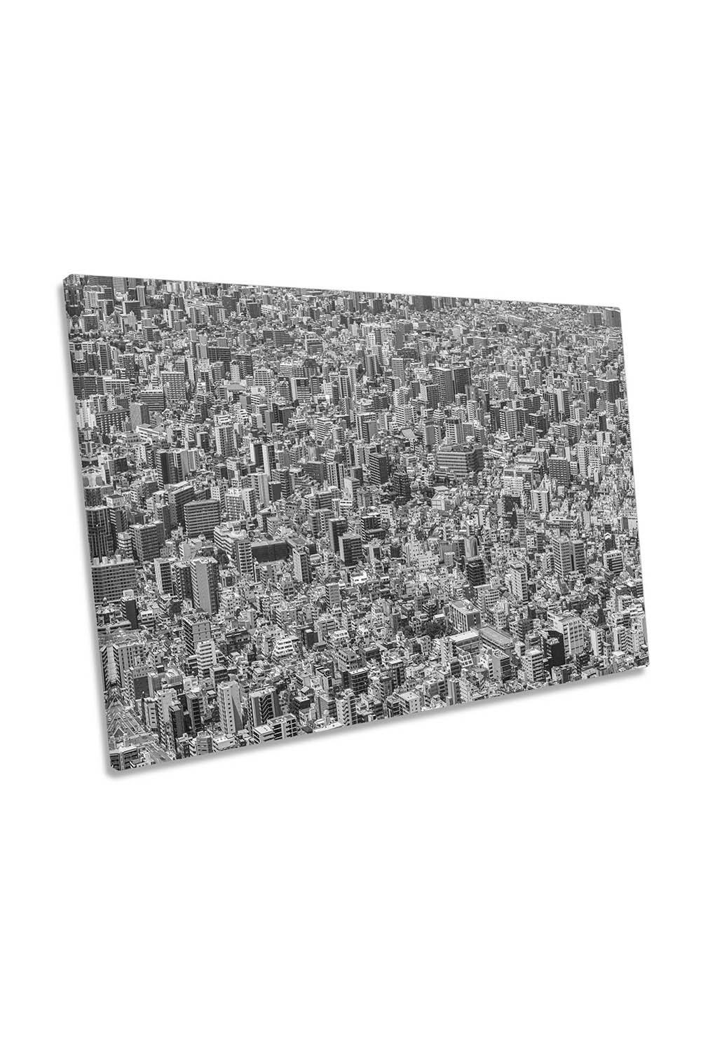 Tokyo Texture Skyline Buildings City Asia Canvas Wall Art Picture Print