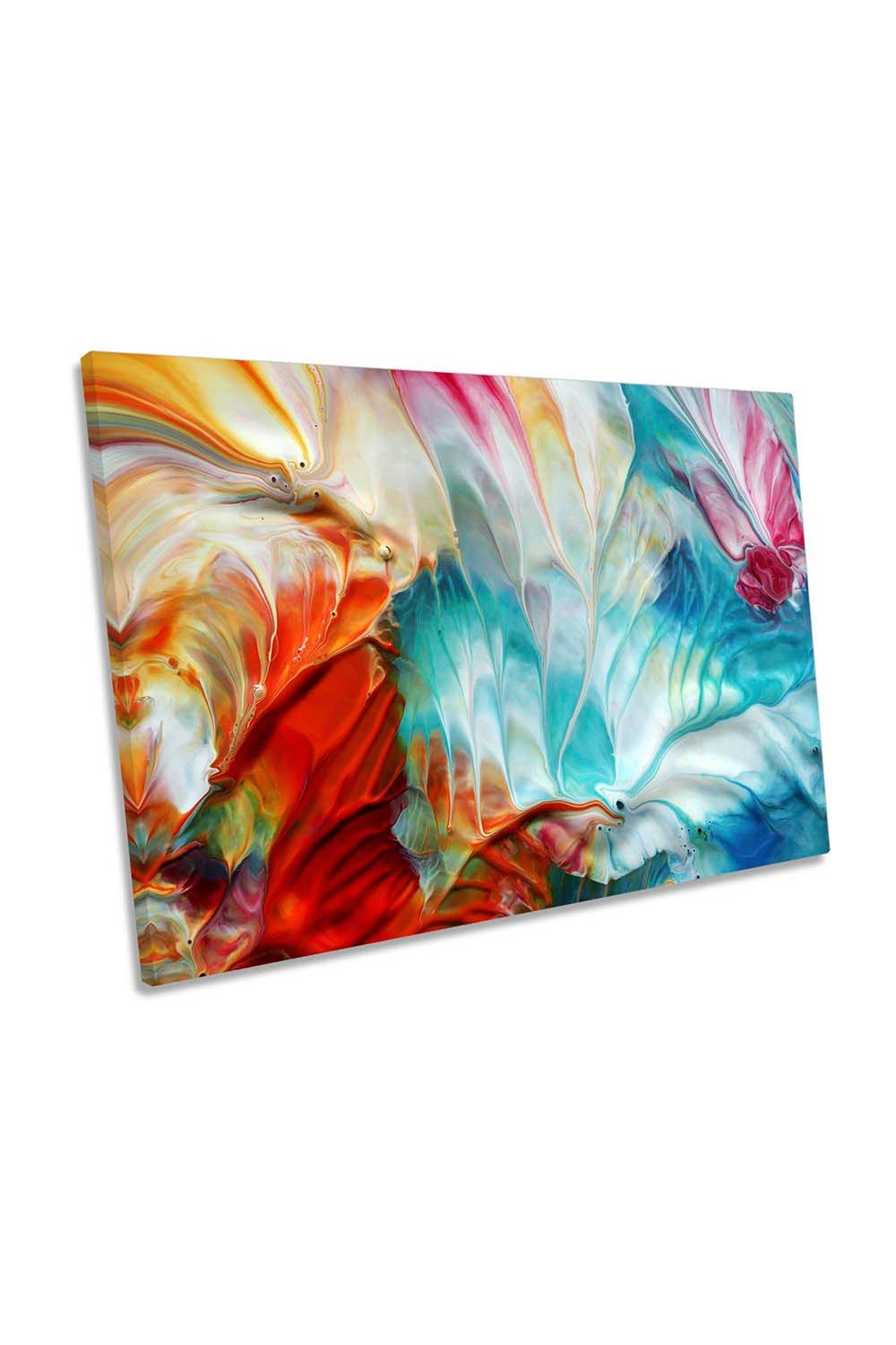 Abstract Seasons Paint Strokes Oil Canvas Wall Art Picture Print