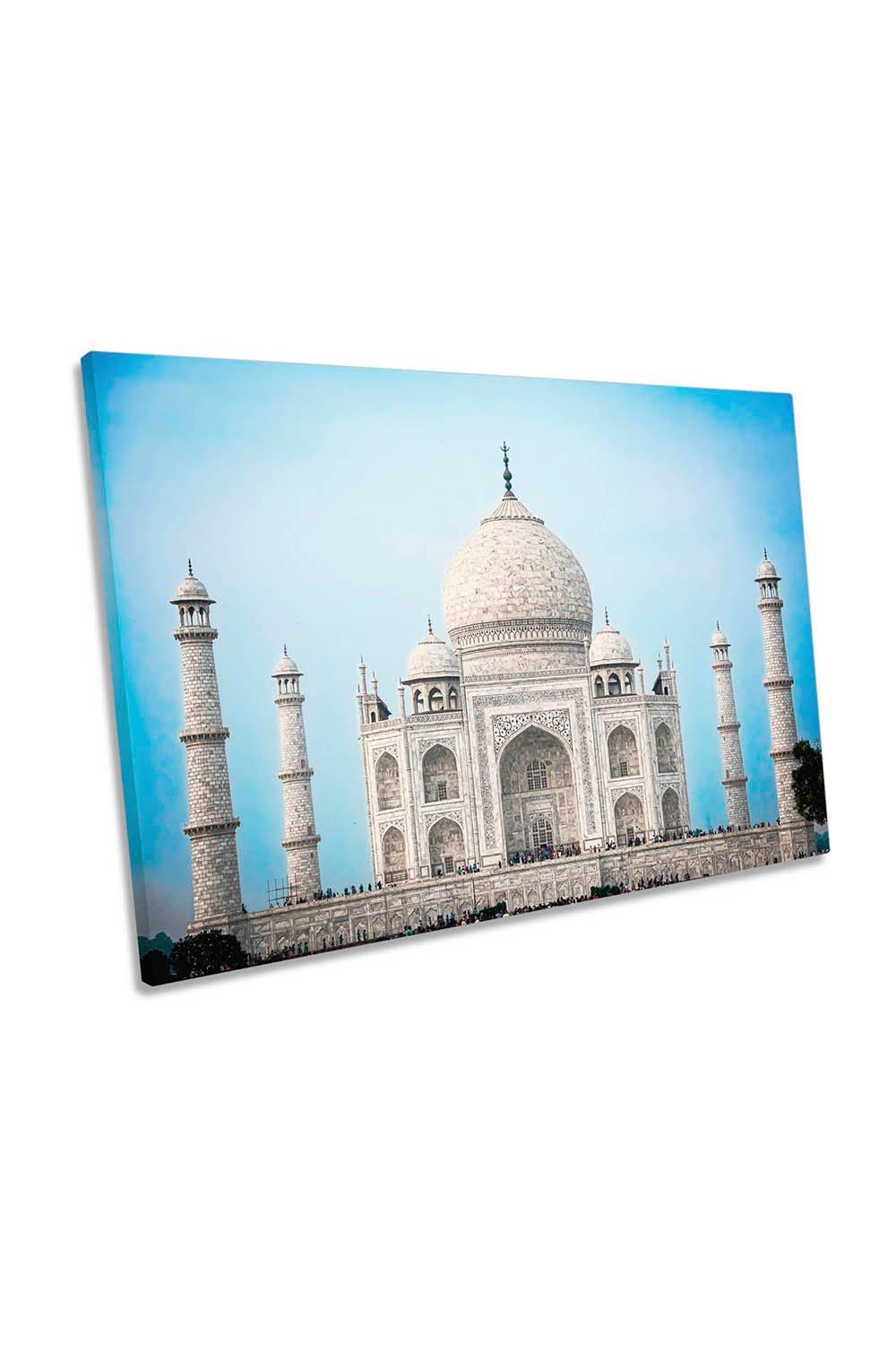 Taj Mahal India Iconic Canvas Wall Art Picture Print