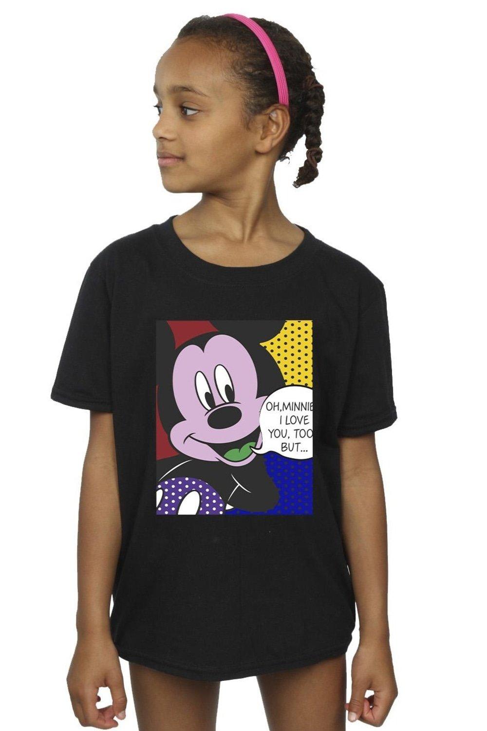 Mickey Mouse Oh Minnie Pop Art Cotton T-Shirt