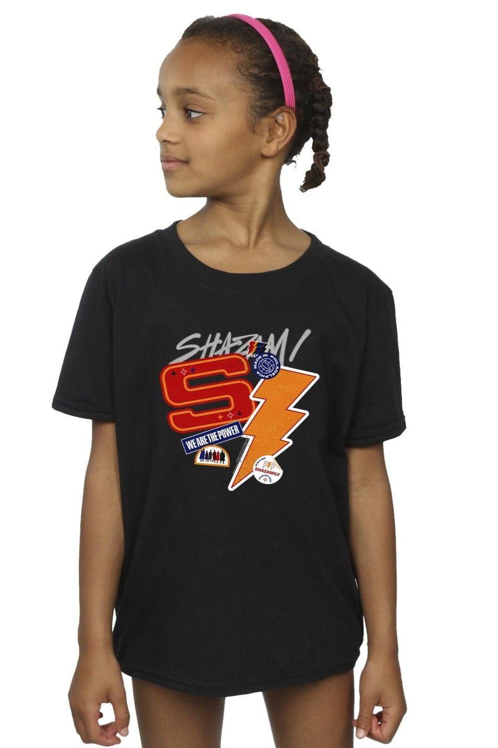 Shazam Fury Of The Gods Sticker Spam Cotton T-Shirt