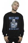 Star Wars Mandalorian Best Dad Galaxy Sweatshirt thumbnail 1