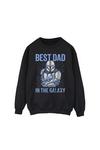Star Wars Mandalorian Best Dad Galaxy Sweatshirt thumbnail 2