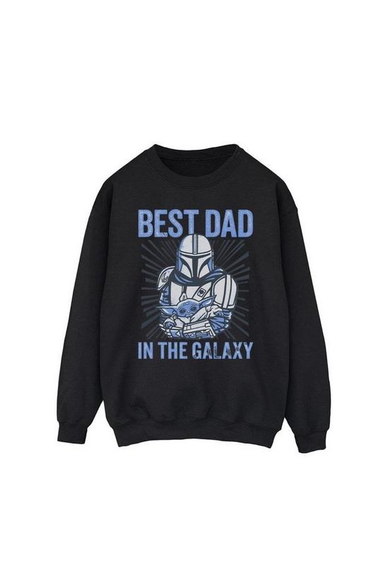 Star Wars Mandalorian Best Dad Galaxy Sweatshirt 2
