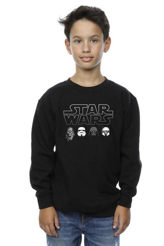 Star Wars Character Heads Sweatshirt 1