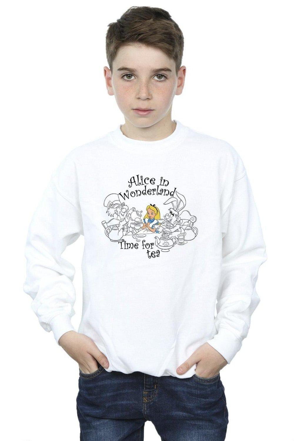 Alice In Wonderland Time For Tea Sweatshirt