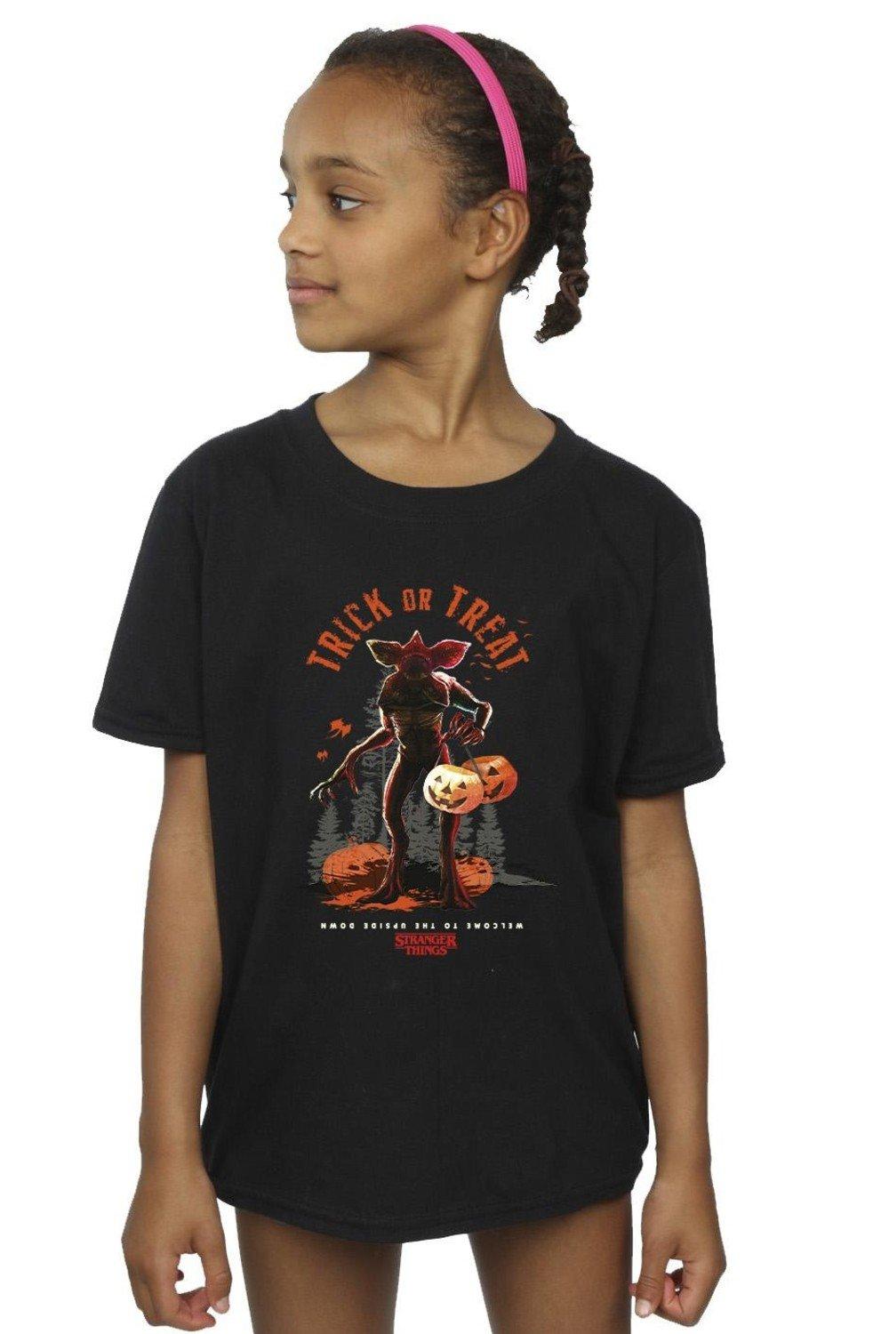 Stranger Things Trick Or Treat Demagorgon Cotton T-Shirt