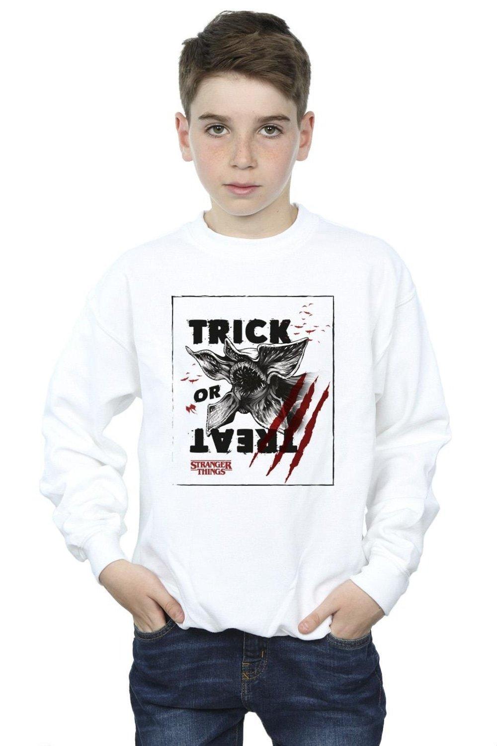 Stranger Things Trick Or Treat Slash Sweatshirt