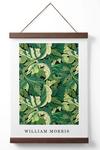 ARTZE William Morris Acanthus in Bright Green Poster with Walnut Hanger thumbnail 1