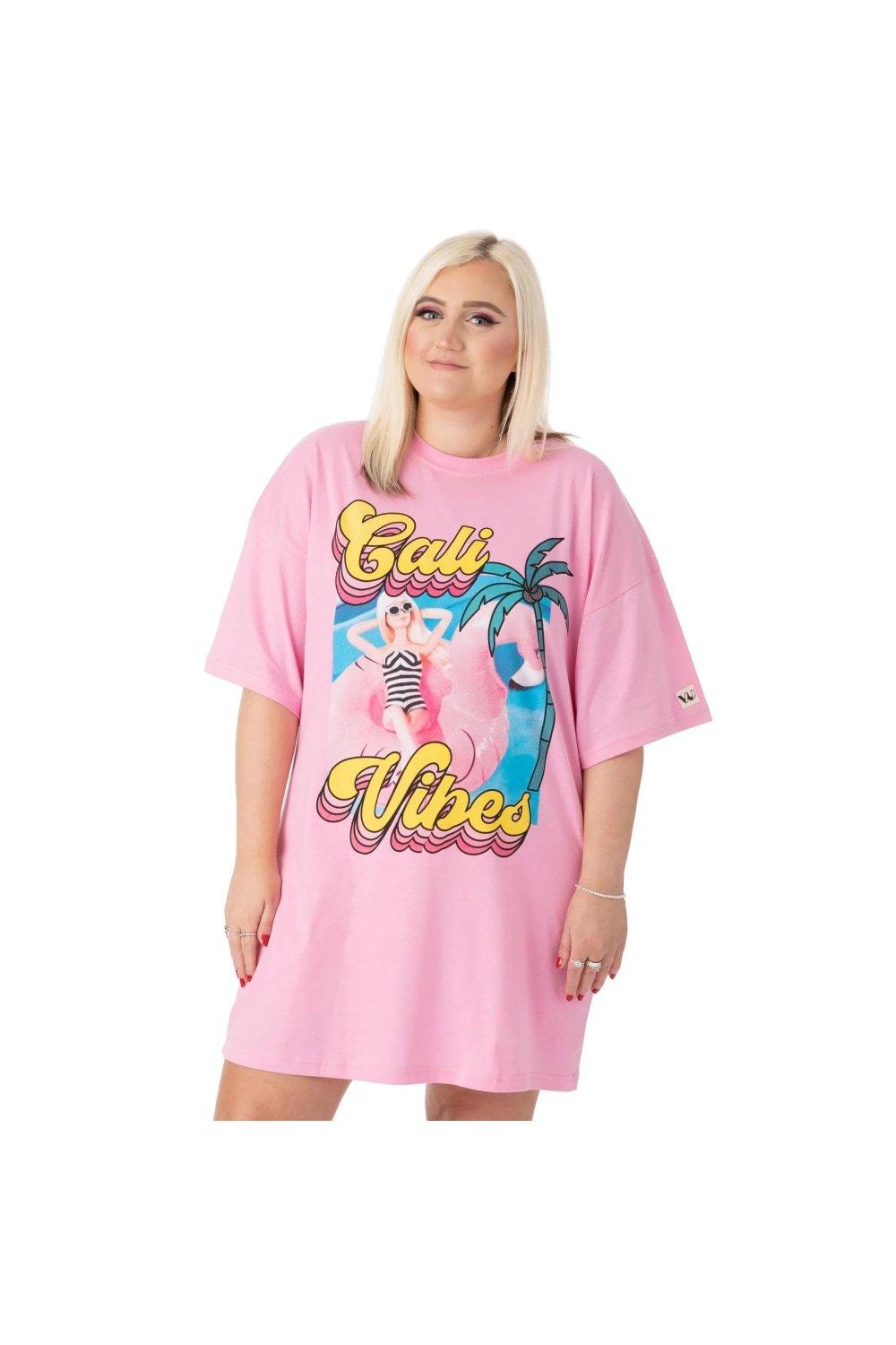 Cali Vibes Oversized T-Shirt Dress