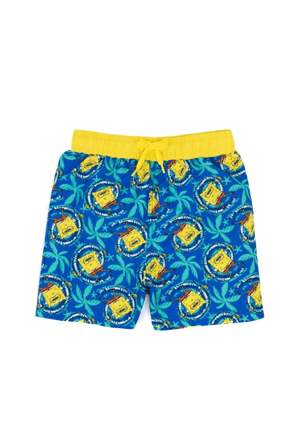 Repeat Print Swim Shorts